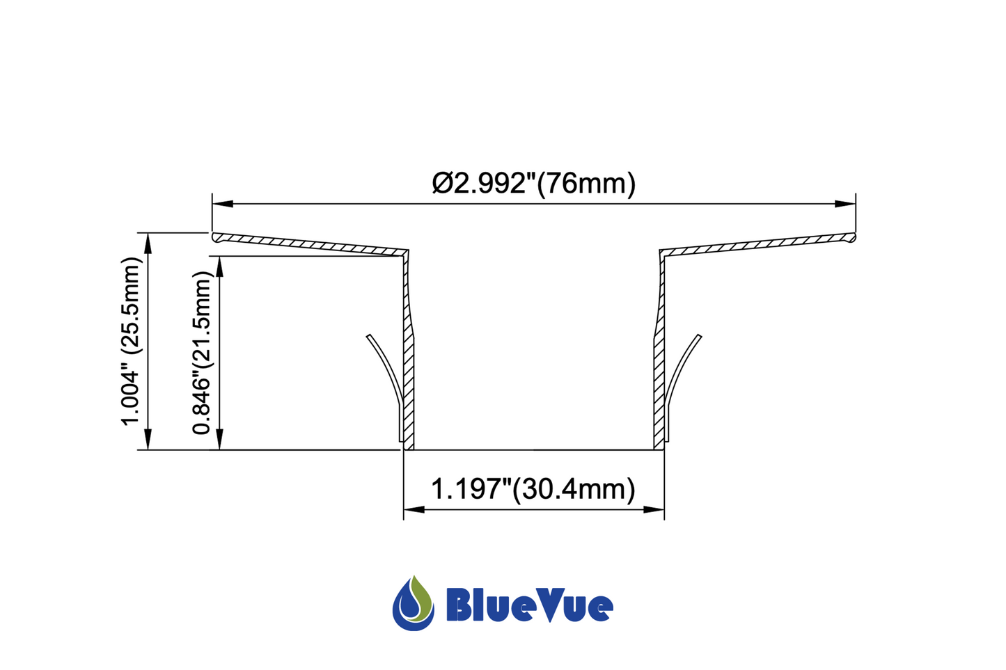 Non-Threaded Bathtub Flip-Top Drain Stopper with Snap-In Flange