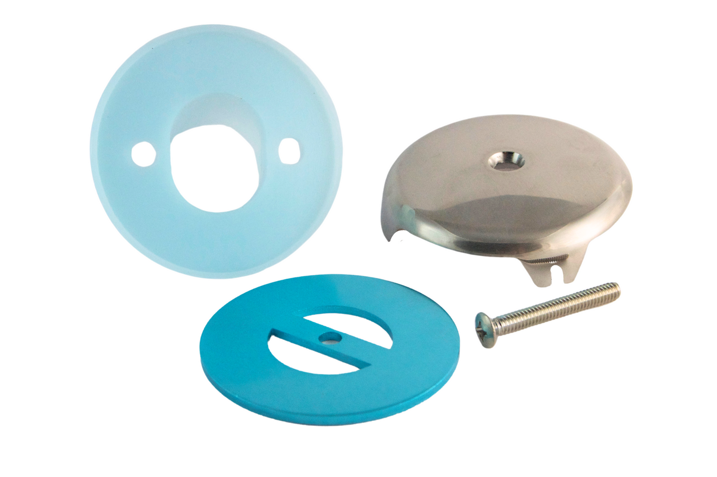 BIG Single-Hole Overflow Gasket and Overflow Cover Kit for Stopping Tub Leaks