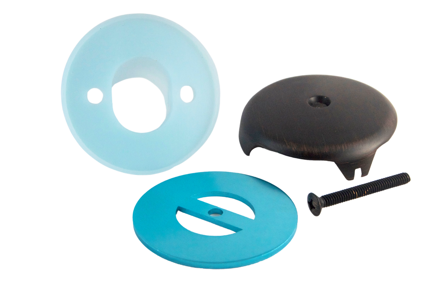 BIG Single-Hole Overflow Gasket and Overflow Cover Kit for Stopping Tub Leaks