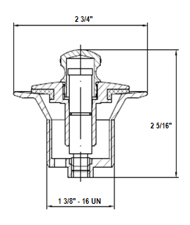 BlueVue Bath Drain Assembly