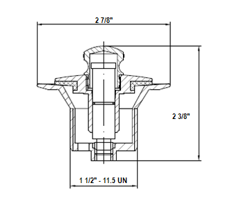 BlueVue Bath Drain Assembly