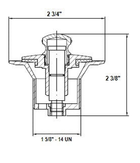 BlueVue Bath Drain Assembly