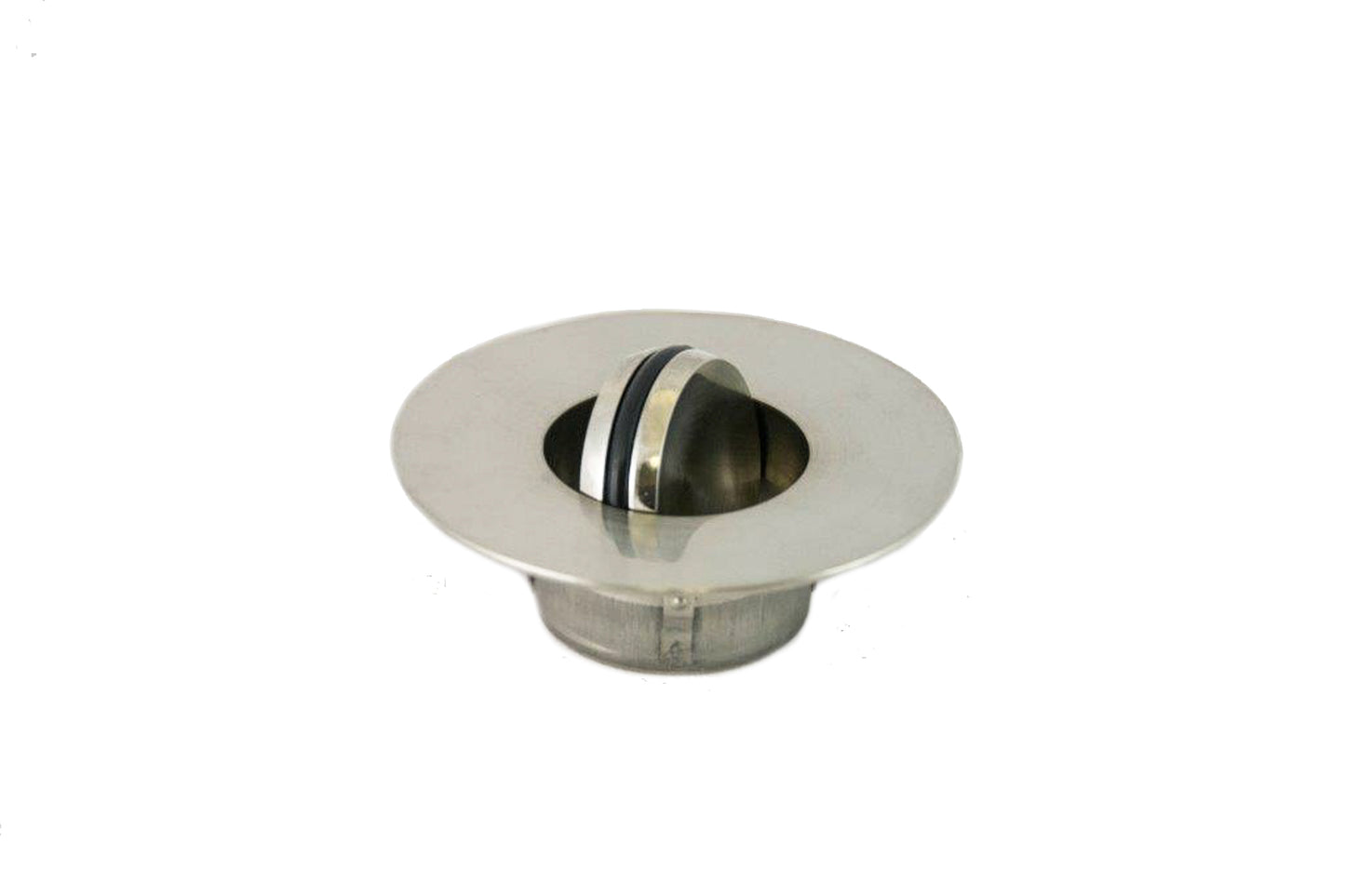 Non-Threaded Bathtub Flip-Top Drain Stopper with Snap-In Flange
