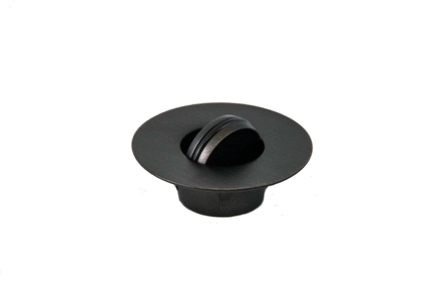 Non-Threaded Bathtub Flip-Top Drain Stopper with Snap-In Flange