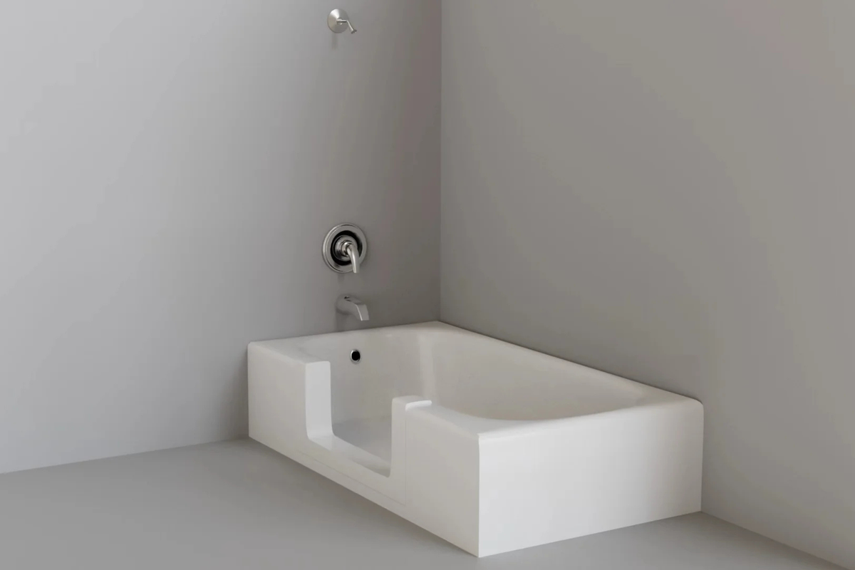 Bathtub Walk Thru Accessibility Insert For Easy Walk Through Or Step I ...