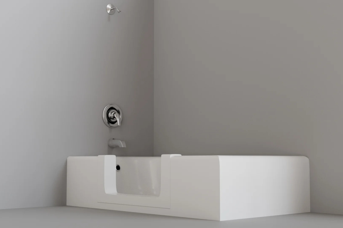 Bathtub Walk Thru Accessibility Insert For Easy Walk Through Or Step I ...