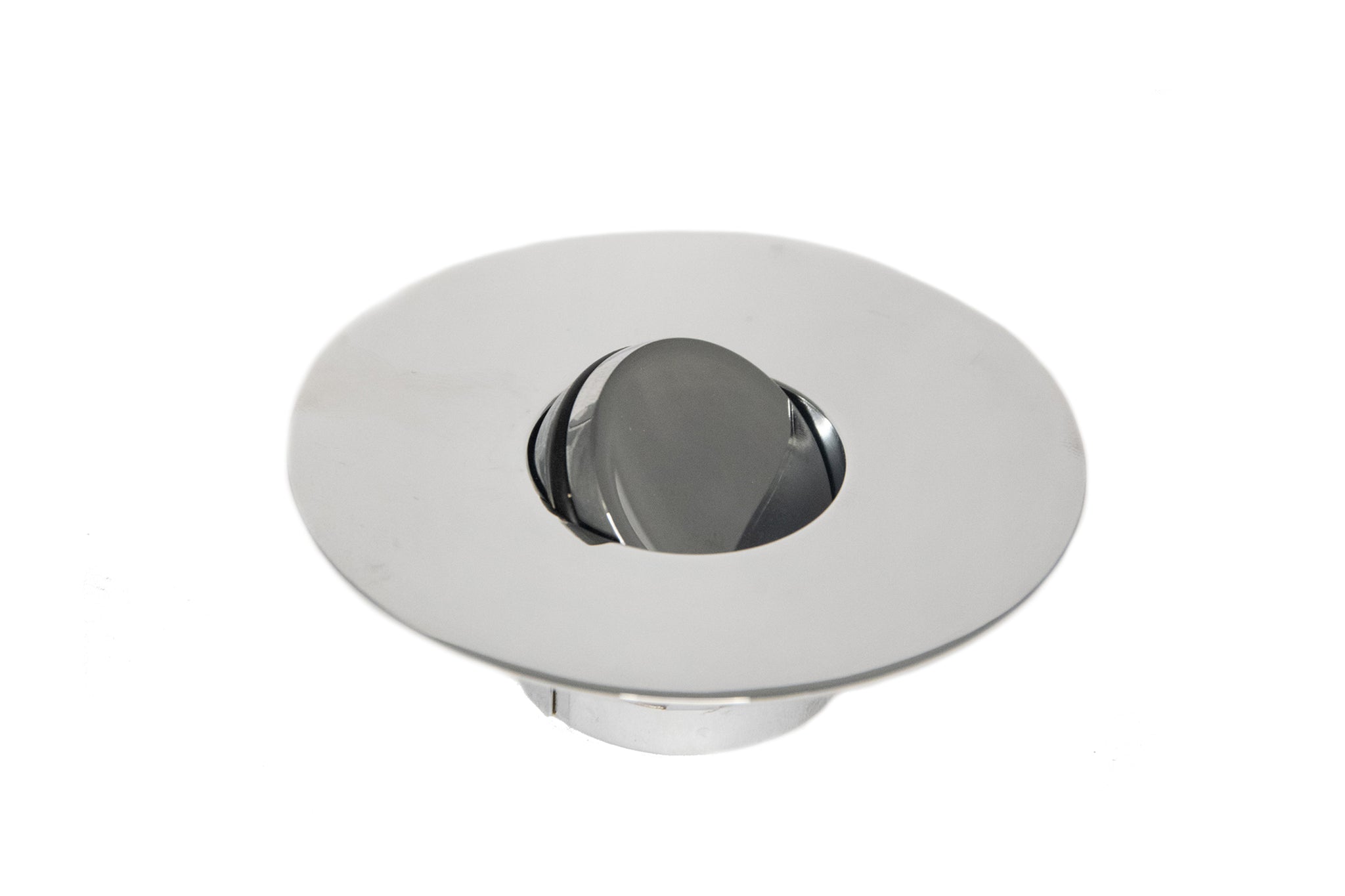 Small Non-Threaded Bathtub Flip-Top Drain Stopper with Snap-In Flange